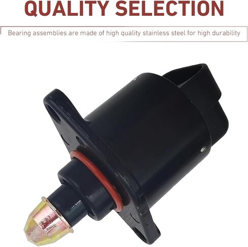 Car Idle Air Control Valve, Fuel Injection Idle Stepper Motor, IAC Throttle Response Controller Replacement Parts #90380 10526 90325864, Compatible with King Kong (Black) in Saudi Arabia