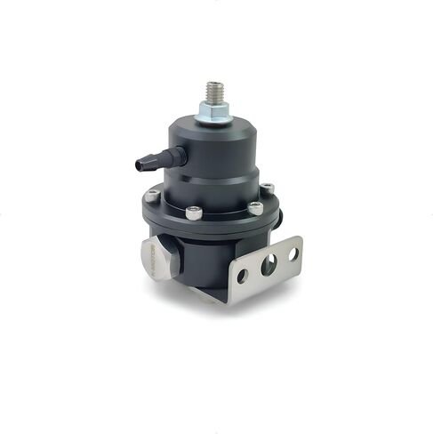 KMOTOR Fuel Pressure Regulator 6AN EFI Return Adjustable (30-90 PSI) Black in Kuwait