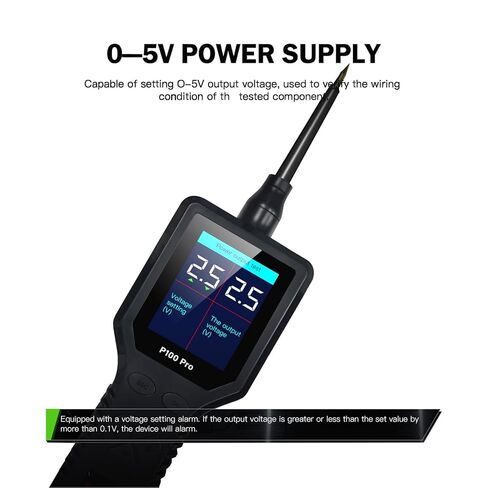 TopDiag P100 Pro Automotive Digital Multimeter Tester for 9-30v Car Circuit Tester (Black) in Saudi Arabia