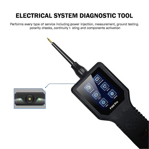 TopDiag P100 Pro Automotive Digital Multimeter Tester for 9-30v Car Circuit Tester (Black) in Saudi Arabia