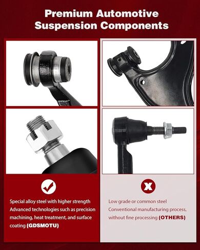 16Pcs Front Suspension Kit Fit For 1997-1999 For Ford For F-150,1997-1999 For Ford For Lobo,2002 For Lincoln For Blackwood,Front Upper Lower Control Arm Ball Joint Sway Bar End Link in Kuwait