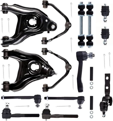 16Pcs Front Suspension Kit Fit For 1997-1999 For Ford For F-150,1997-1999 For Ford For Lobo,2002 For Lincoln For Blackwood,Front Upper Lower Control Arm Ball Joint Sway Bar End Link in Kuwait