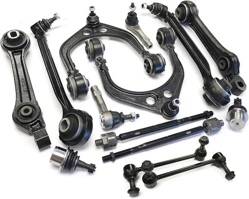 14PC Front Suspension Kit Front Lower & Upper Control Arm w/Ball Joint & Lower Ball Joint & Stabilizer Sway Bar Link Inner & Outer Tie Rod End Compatible with 2007 2008 2009 2010 Dodge Charger RWD in Saudi Arabia