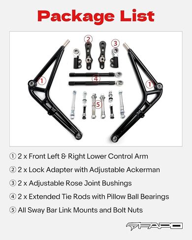 FAPO Steering Drift Front Lower Control Arm Wide Angle Kit for BMW E36 1990-2000 in Saudi Arabia