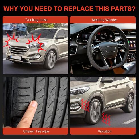 ذراع التحكم في التعليق السفلي من الجانب الأيسر والأيمن متوافق مع Hyundai Tucson 2010-2015 Hyundai IX35 2010-2016 Kia Sportage 2011-2016 4WD، استبدل 553443S000 552152S100 552162S200 in Kuwait