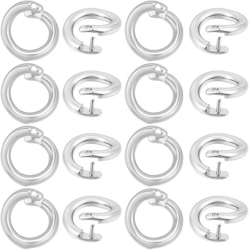 Beebeecraft 1 Box 30Pcs Locking Jump Rings 7.5mm Small 925 Sterling Silver Plated Round Split Jump Ring Open O Connector for Jewelry Making Charms Necklaces Pendants Bracelets DIY Crafts in Kuwait