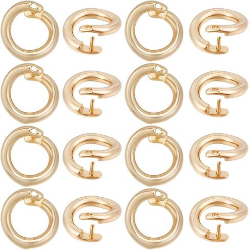 Beebeecraft 1 Box 30Pcs Locking Jump Rings 7.5mm Small 925 Sterling Silver Plated Round Split Jump Ring Open O Connector for Jewelry Making Charms Necklaces Pendants Bracelets DIY Crafts in Kuwait