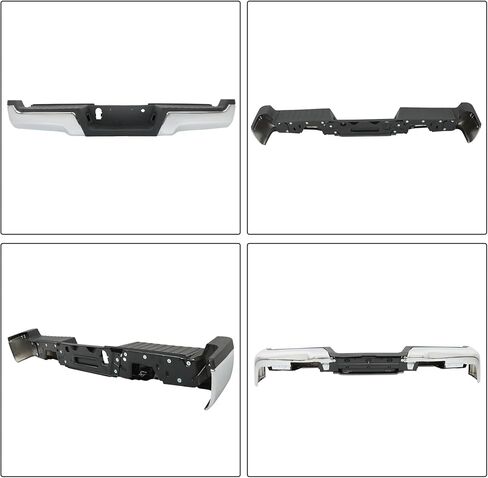 GXYWADY Chrome Rear Step Bumper Steel Replacement for F250 Super Duty 2017 2018 2019 without Parking in Kuwait