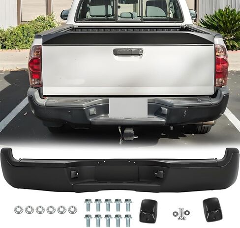 مجموعة المصد الخلفي لـ 2005 2006 2007 2008 2009 2010 2011 2012 2013 2014 2015 Toyota Tacoma استبدال المصد الخلفي من الكروم الصلب لـ TO1103113 in Kuwait