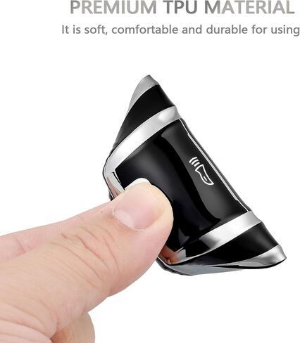 OFFCURVE Key Fob Cover for Kia, Key Fob Case Cover Holder for Kia Soul Optima Forte Sportage Sorento NIRO Rio Accessories Car Key Remote Case Shell Protector, Black in Kuwait