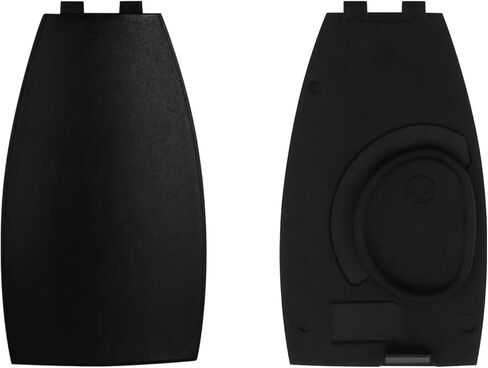 Car Key Rear Cover Replacement for Mercedes Benz B-Class C-Class E-Class W204, 3 Buttons Automobile Key Battery Fob Shell Case Rear Cover, Car Interior Accessories（Black in Saudi Arabia