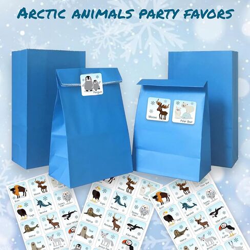 Joyful Artistry 180 Arctic Animal Stickers for Kids, Polar Animal Stickers, Arctic Animals Preschool, Winter Stickers, Winter Animal (Arctic Animals) in Saudi Arabia