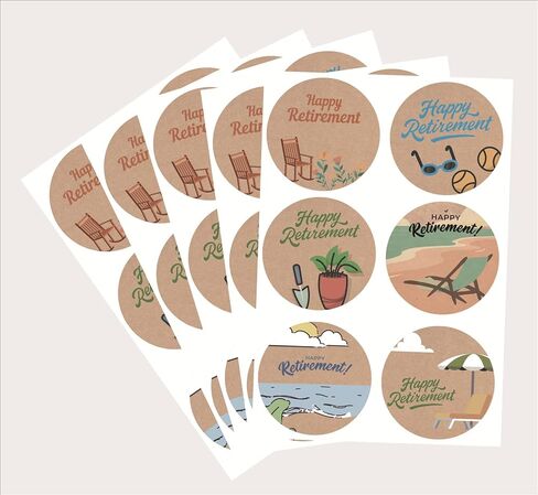 Happy Retirement Sticker,2 inch 120pcs Happy Retirement Sticker in Kuwait