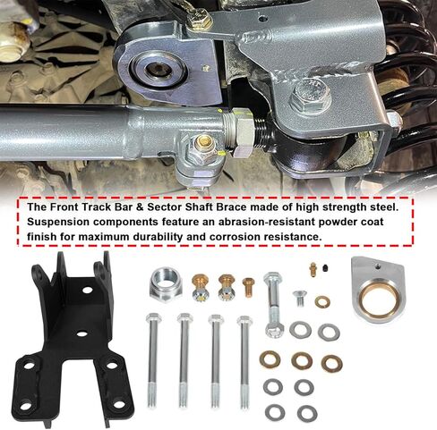 8869-01 شريط المسار الأمامي/دعامة عمود القطاع مناسبة لـ 2018-2021 Jeep Wrangler JL JLU و2020-2023 Gladiator JT in Kuwait