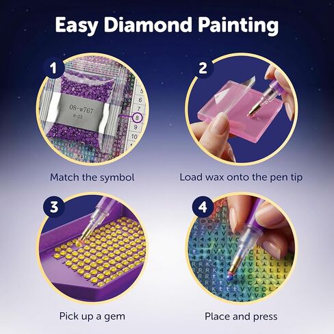 WELL BALANCED Diamond Painting Kit for Adults – 3 Pack 5D Diamond Art Kit, Full Drill Diamond Paintings Set, Gem Art Kit, Gift for Home Decor (8x12 Inch) in Saudi Arabia