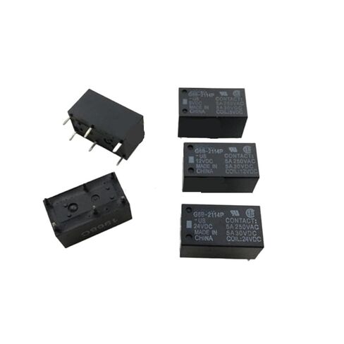 10pcs/lot Relay G6B-2114P-US 5VDC 12VDC 24VDC 6pins(G6B-2114P-US 5VDC) in Saudi Arabia