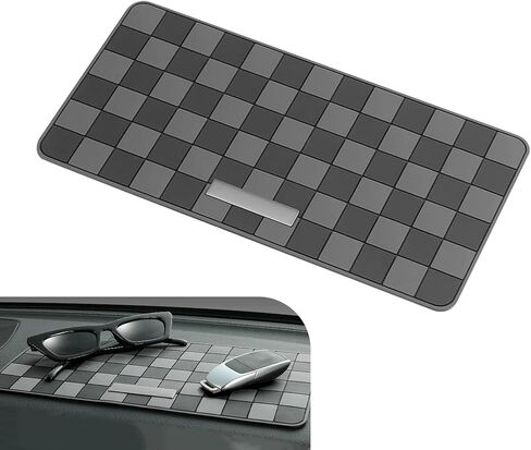 1 PC Car Dashboard Non-slip Mat, High Temperature Resistant Mesh Dash Mat, Multifunctional Center Console Storage Mat, Universal Dashboard Accessories, for Most Cars, Trucks, SUVs (Gray) in Kuwait