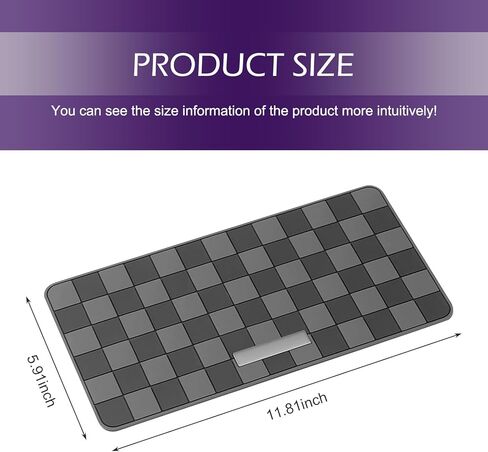 1 PC Car Dashboard Non-slip Mat, High Temperature Resistant Mesh Dash Mat, Multifunctional Center Console Storage Mat, Universal Dashboard Accessories, for Most Cars, Trucks, SUVs (Gray) in Kuwait