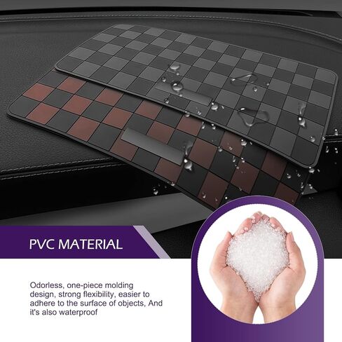 1 PC Car Dashboard Non-slip Mat, High Temperature Resistant Mesh Dash Mat, Multifunctional Center Console Storage Mat, Universal Dashboard Accessories, for Most Cars, Trucks, SUVs (Gray) in Kuwait