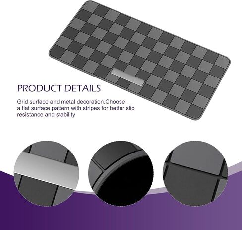 1 PC Car Dashboard Non-slip Mat, High Temperature Resistant Mesh Dash Mat, Multifunctional Center Console Storage Mat, Universal Dashboard Accessories, for Most Cars, Trucks, SUVs (Gray) in Kuwait
