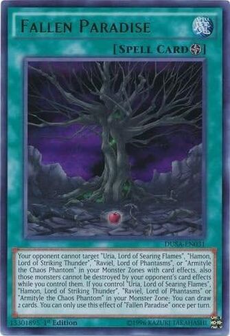 Fallen Paradise - DUSA-EN031 - Ultra Rare - 1st Edition in Kuwait