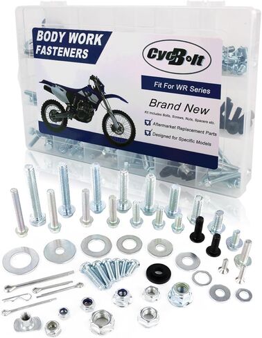 250 قطعة طقم مسامير الجسم يصلح ل WR250F WR400F WR125R WR450F WR125X WR250R WR250X مسامير ربط الجسم الترابية دراجة مسامير السحابات مجموعة in Kuwait