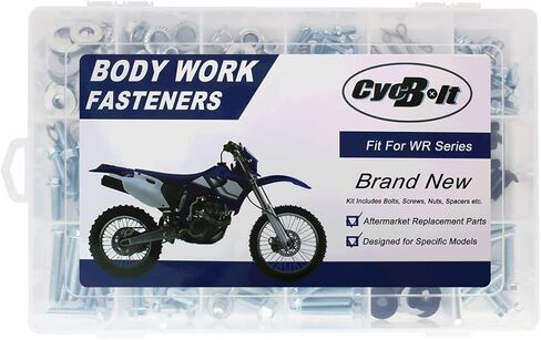250 قطعة طقم مسامير الجسم يصلح ل WR250F WR400F WR125R WR450F WR125X WR250R WR250X مسامير ربط الجسم الترابية دراجة مسامير السحابات مجموعة in Kuwait