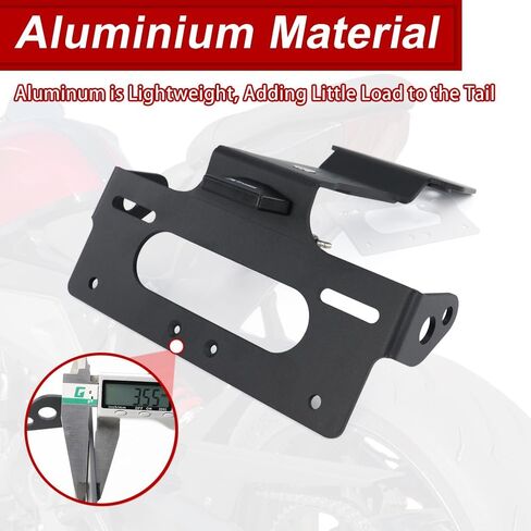 Xitomer Fender Eliminator Fit for Daytona 660 2024 2025 2026 Daytona 660 Tail Tidy Rear License Plate Holder with LED License Plate Light, Compatible with OEM Turn Signals in Kuwait