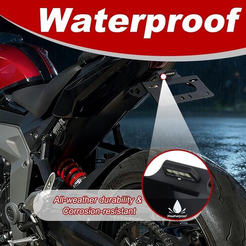 Xitomer Fender Eliminator Fit for Daytona 660 2024 2025 2026 Daytona 660 Tail Tidy Rear License Plate Holder with LED License Plate Light, Compatible with OEM Turn Signals in Kuwait