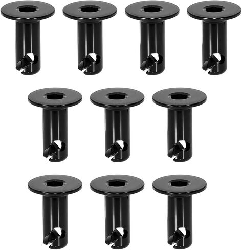 7075-Aluminum 5/16" Flush Allen Head Quarter Turn Fasteners, .500 Grip Dzus Button Flush Hexagonal Rotating Fasteners, Black (10-Pack) in Saudi Arabia