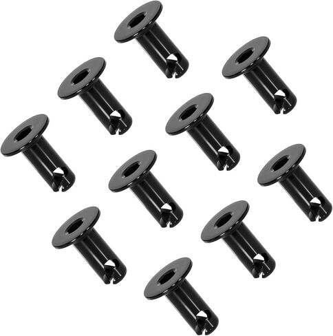 7075-Aluminum 5/16" Flush Allen Head Quarter Turn Fasteners, .500 Grip Dzus Button Flush Hexagonal Rotating Fasteners, Black (10-Pack) in Saudi Arabia