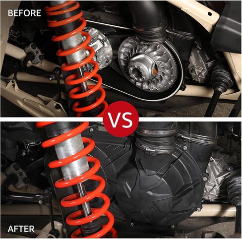 HAKA TOUGH X3 Outer Clutch Cover, CVT Variator Clutch Plate Housing Cover Compatible with 2017-2022 Can-Am Maverick X3 Max Accessories, Replace OEM #420212505,720212508,1PCS in Kuwait