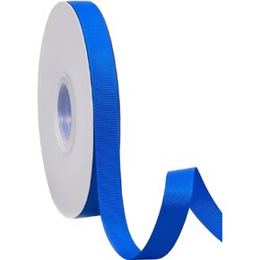 5/8 inch 100 Yards Solid Grosgrain Ribbon Polyester Fabric Ribbon for Wedding DIY Crafts Gift Wrapping Bridal Bouquet Package Hair Bows Christmas and Party Decoration (Royal Blue) in Saudi Arabia