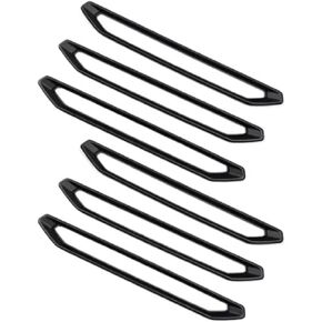 6pcs For Chery Jetour Traveller 2023 2024 Jetour T2 Carbon Fiber Style Roof Iuggage Rack Decorative Strip Plate Cover(Matte black) in Saudi Arabia