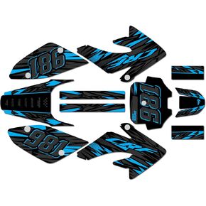Graphics Kit for Honda CRF80 /CRF100 (2004-2016) Twitch Series Cm 09 Mil - Dirt Bike Custom Racing Graphics Decals Stickers Kit, no-Plastics in Saudi Arabia