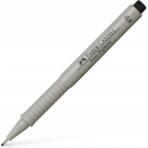 Faber-Castell 166599 0.5 mm Ecco Pigment Fibre-Tip Pen - Black in Saudi Arabia