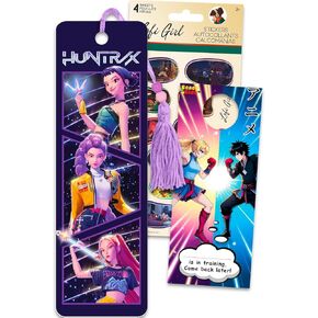 Kpop Demon Hunters Bookmark Set - Bundle with Huntrix Bookmark Featuring Rumi, Mira, Zoey Plus Stickers, More | Kpop Demon Hunters School Supplies for Girls Kids Women in Kuwait