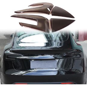 Car Rear Tail Light Cover Tail Lamp Shell Shade Compatible with Tesla Model 3 Highland 2024 Smoked Taillight Shell Trim Cover Tail Light Lamp Cover Guard Trim Frame Protect Decorative Accessories in Saudi Arabia