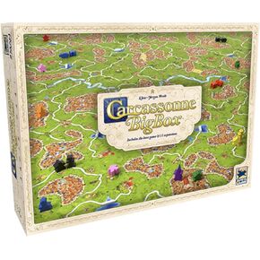Hans Im Gluck Carcassonne Big Box Board Game (2025 Edition) - Complete Tile Placement Strategy Game with 11 Expansions & Base, Family Fun for Kids & Adults, Ages 7+, 2-6 Players, 30 Min Playtime in Saudi Arabia