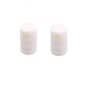 10 Pcs 3 Inch Polishing Pad Foam Drill Sponge Buffing Pads 80mm Flocking Car Buffer for Detail Polisher Waxing Cleaning(Flat White) in Saudi Arabia