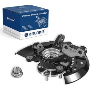 KELOKE Front Left Steering Knuckle & Wheel Bearing Hub Assembly Compatible with Toyota Sienna 2011-2013 L4 2.7L, Sienna 2011-2017 V6 3.5L. It fits FWD model Only, Replaces# 698-431 477040T010 in Kuwait