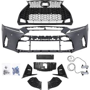 Complete Front Bumper Cover Kit W/Grille Grill&FoG Lights Compatible With 2017-2020 Lexus IS IS300 IS350 Modified & Upgraded to 2021 F-Sport Style in Saudi Arabia