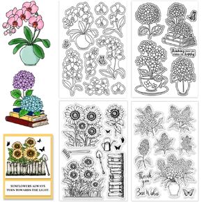 4 Sheets 4 Styles Lace Pattern Clear Stamps Vintage Edge Silicone Stamp Seal Corner Transparent Stamps for DIY Scrapbooking and Card Making Paper Craft Decor, 6.3x4.3 Inch in Saudi Arabia