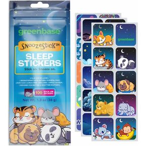 Sleep Stickers for Kids & Adults - 100 Travel Pack Aromatherapy Bedtime Stickers with Lavender, Sweet Orange & Cedarwood - Drug and Melatonin Free Stick-On Sleep Patches for Pillow, Clothing in Saudi Arabia