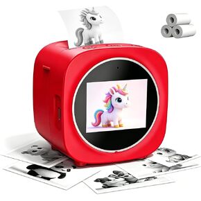 Usteetic Sticker Printer AI Voice-Powered Sticker Maker for Kids – Portable Thermal Inkless Sticker Maker Machine with 3 Paper Rolls–DIY Crafts, Creative Toy Gift for Boys Girls Ages 3+ in Saudi Arabia