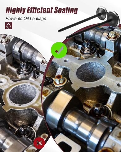 طقم سدادة صمام المحرك مناسب لـ Acura K23A1 K20A3 K24A2 2002-2012 Honda K24A4 K24A8 K24Z1 K20Z3 K24A4 K24A8 2002-2011، 8 صمامات سحب 8 صمامات عادم 16 صمام بخار مانع للتسرب 14711-PNL-E00 in Kuwait