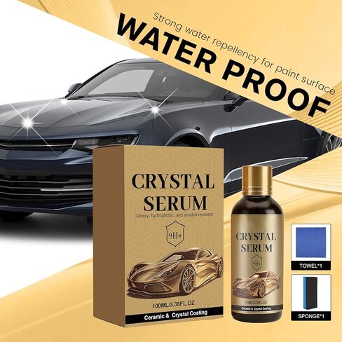 PTZ Crystal Serum for Cars – Advanced Graphene Ceramic Coating for Cars,Ultimate Quick Effect Car Coating Spray for Shine & Protection, Nano Coat Restore for Paint, Glass & Wheel (2PCS) in Saudi Arabia
