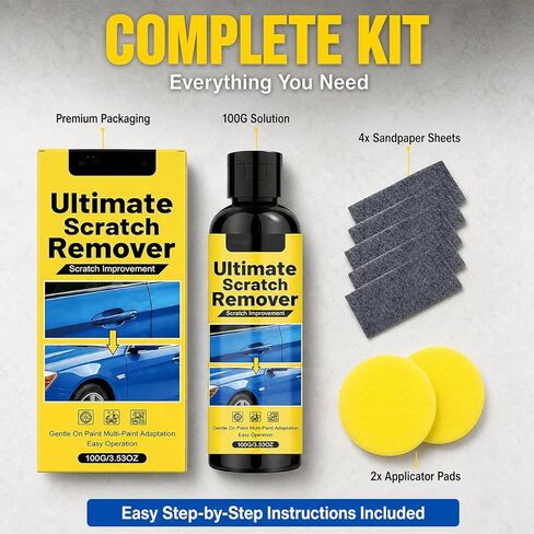 NanoPolix Scratch Remover (2set), 60-Second Surface Scratch Fix, Scratch Remover Cloth, Car Cloth Scratchs Removers, All Paint Colors Polishing Kit, Quick Repair Scratches and Restore Shine in Saudi Arabia