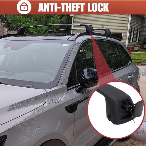 Lockable Roof Rack Side Rails Cross Bars fit for Outlander&Outlander PHEV 2023-2025 (with Factory Side Rail) in Saudi Arabia
