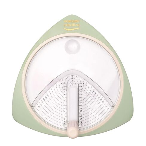 Vaessen Creative Circle Cutter, Paper, Cardstock, Photos, Foam Rubber, Cardboard, 2.5 15 cm, Mint Green in Saudi Arabia